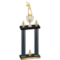 Double Black Carbon Fiber Victory Softball Trophy
