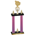 Double Pink Carbon Fiber Victory Tennis Trophy