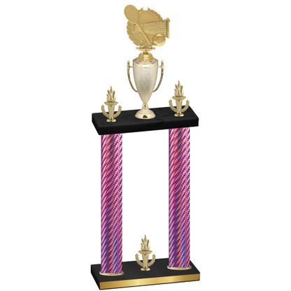 Double Pink Carbon Fiber Victory Tennis Trophy