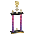 Double Pink Carbon Fiber Victory Bowling Trophy