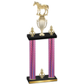 Double Pink Carbon Fiber Victory Horses Trophy
