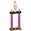 Double Pink Carbon Fiber First Place Shooter Trophy