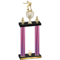 Double Pink Carbon Fiber Second Place Shooter Trophy
