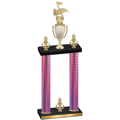 Double Pink Carbon Fiber Victory Music Trophy