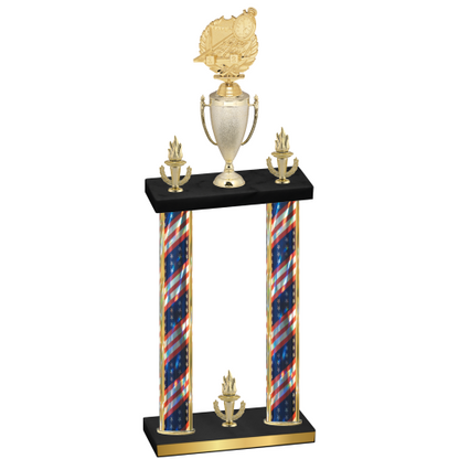 Double Flag USA Victory Swimming Trophy