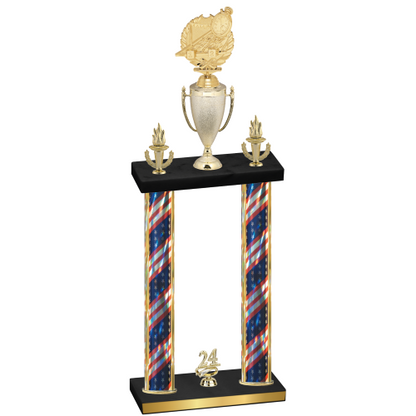 Double Flag USA Year Swimming Trophy
