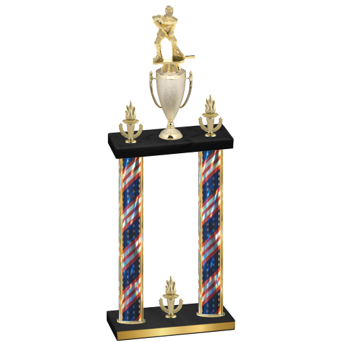Double Flag USA Victory Hockey Trophy