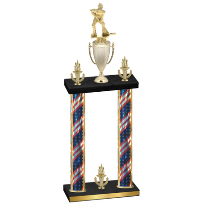 Double Flag USA Victory Hockey Trophy