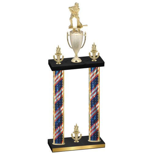 Double Flag USA Victory Hockey Trophy