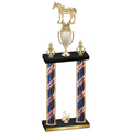 Double Flag USA Third Place Horses Trophy