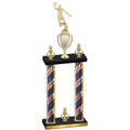 Double Flag USA Victory Basketball Trophy