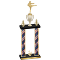 Double Flag USA Second Place Karate Trophy
