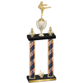 Double Flag USA Third Place Karate Trophy