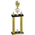 Double Gold Carbon Fiber Victory Rugby Trophy