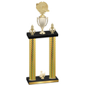 Double Gold Carbon Fiber Third Place Running Trophy