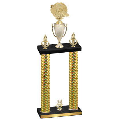 Double Gold Carbon Fiber Year Running Trophy
