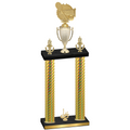 Double Gold Carbon Fiber First Place Tennis Trophy