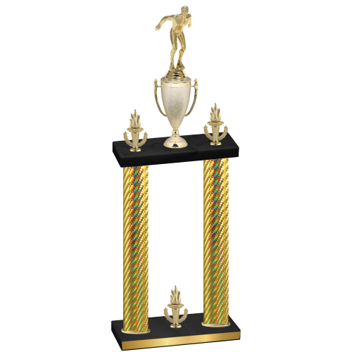 Double Gold Carbon Fiber Victory Swimming Trophy