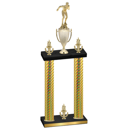 Double Gold Carbon Fiber Victory Swimming Trophy