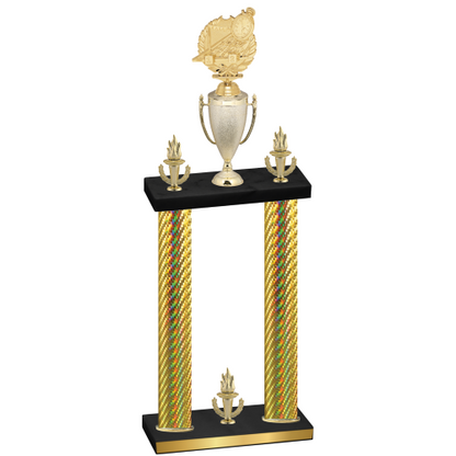 Double Gold Carbon Fiber Victory Swimming Trophy