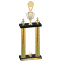 Double Gold Carbon Fiber First Place Insert Trophy