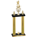 Double Gold Carbon Fiber First Place Hockey Trophy