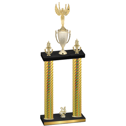 Double Gold Carbon Fiber Year Victory Trophy