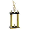 Double Gold Carbon Fiber Victory Basketball Trophy