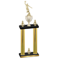 Double Gold Carbon Fiber Victory Basketball Trophy