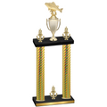 Double Gold Carbon Fiber Victory Fishing Trophy