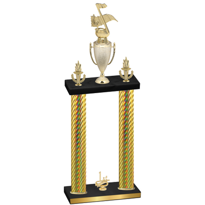 Double Gold Carbon Fiber First Place Music Trophy