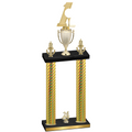 Double Gold Carbon Fiber Year Golf Trophy