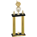 Double Gold Carbon Fiber First Place Baseball Trophy