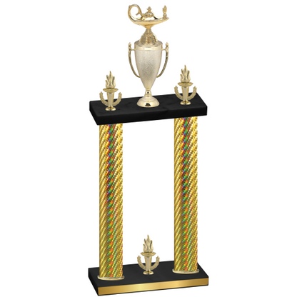 Double Gold Carbon Fiber Victory Academics Trophy