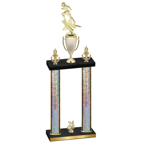 Double Silver Glacier Year Football Trophy