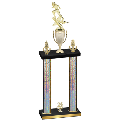 Double Silver Glacier Year Football Trophy