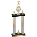Double Silver Glacier Victory Soccer Trophy