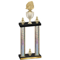 Double Silver Glacier Victory Soccer Trophy