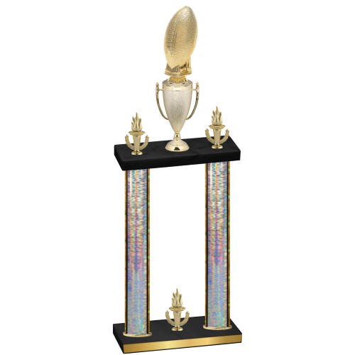 Double Silver Glacier Victory Football Trophy