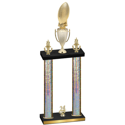 Double Silver Glacier Year Football Trophy