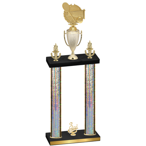 Double Silver Glacier Third Place Tennis Trophy