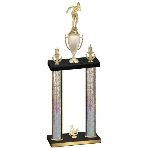 Double Silver Glacier Third Place Tennis Trophy