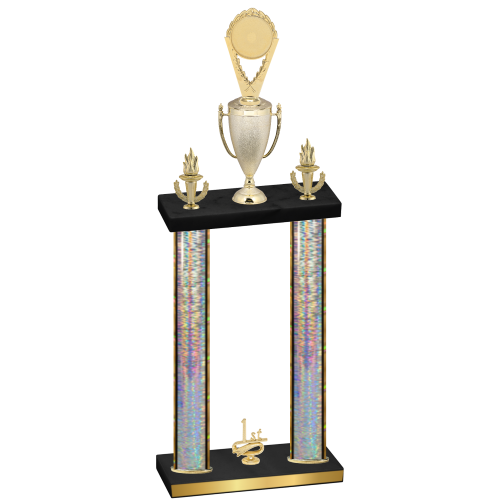 Double Silver Glacier First Place Insert Trophy