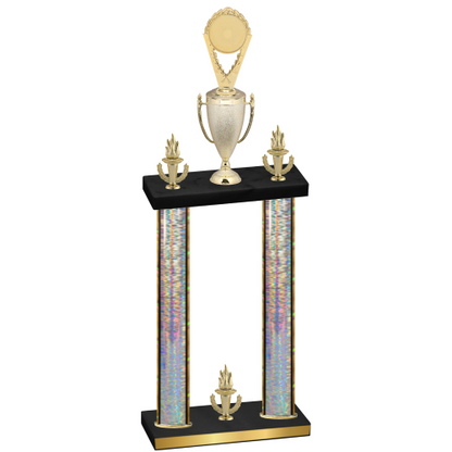Double Silver Glacier Victory Insert Trophy