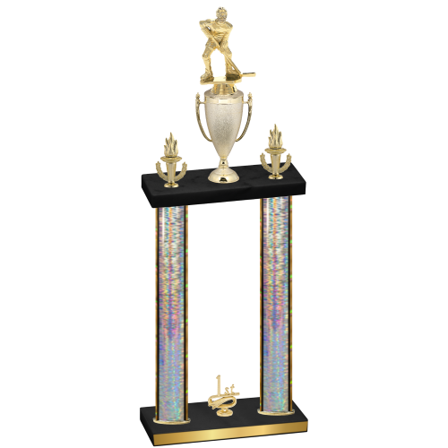 Double Silver Glacier First Place Hockey Trophy