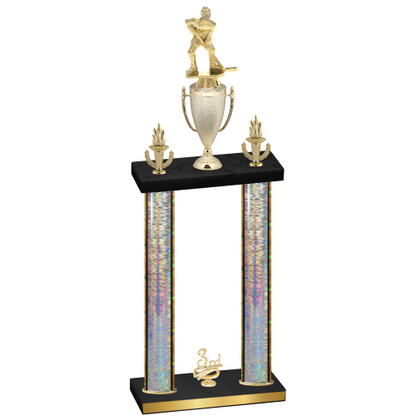 Double Silver Glacier Third Place Hockey Trophy