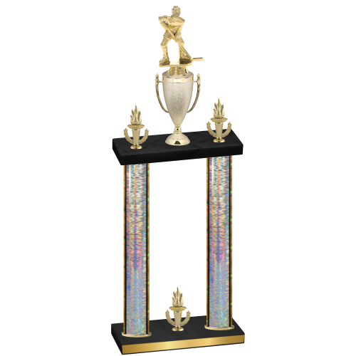 Double Silver Glacier Victory Hockey Trophy