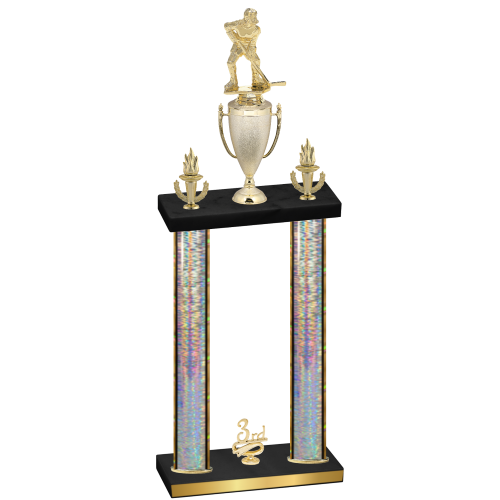 Double Silver Glacier Third Place Hockey Trophy