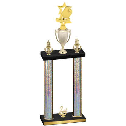 Double Silver Glacier Second Place Pickleball Trophy