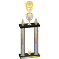 Double Silver Glacier Fourth Place Pickleball Trophy